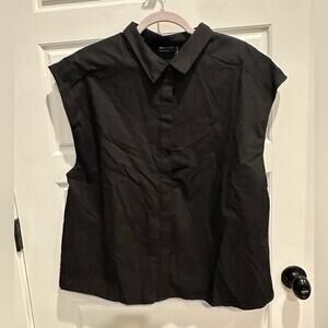 ASOS Design Button Cap Sleeve Top Shirt